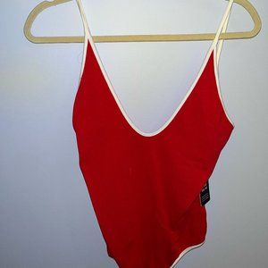 New Express Red Bodysuit